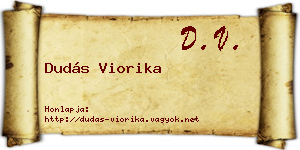 Dudás Viorika névjegykártya